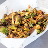 Roasted Brussel Sprouts and Asian Pear