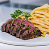 12 oz Hangar Steak and Fries